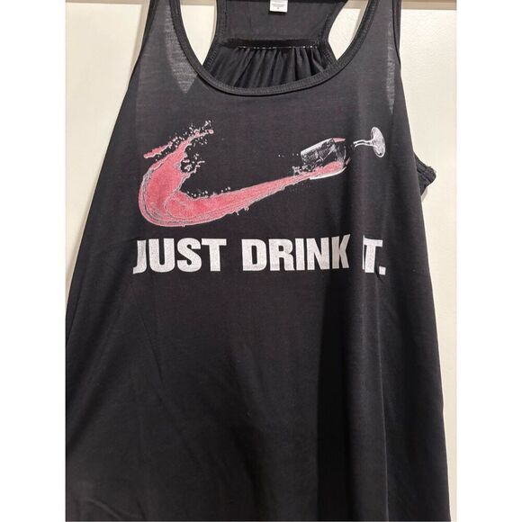 Just Drink Wine Women's Tank Top size Small - Picture 2 of 2